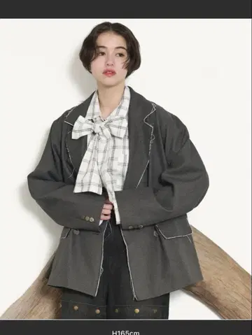 loin nuit 컷오프 더블 자켓