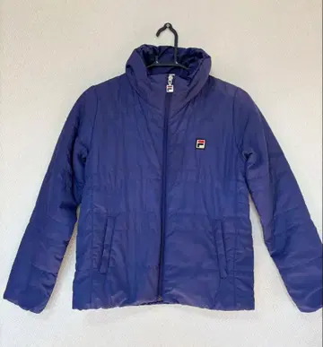 FILA 휠라 네이비 풀 집업 여성용 패딩 자켓 M 사이즈