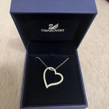 스와로브스키 목걸이 하트 실버 정품 새상품
