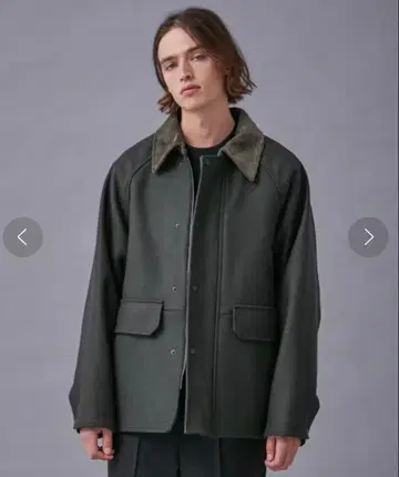 PUBLIC TOKYO S140 멜톤 헌팅 블루종