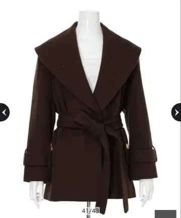 마이 스트라다 숄카라 미들 코트 브라운 아르페쥬 스토리