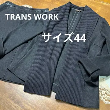 새상품급 빅 사이즈 44 트랜스워크 스커트 자켓 셋업 블랙