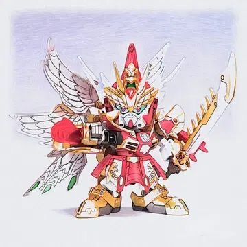 SD건담삼국전 038 진 홍련장 조조건담 천옥갑 염봉