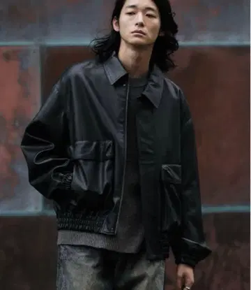 ARTIFICIAL GRAIN SHORT BLOUSON M 사이즈