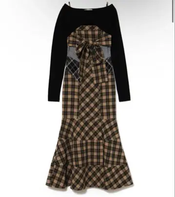 [ S 사이즈 ] andmary Juni check dress