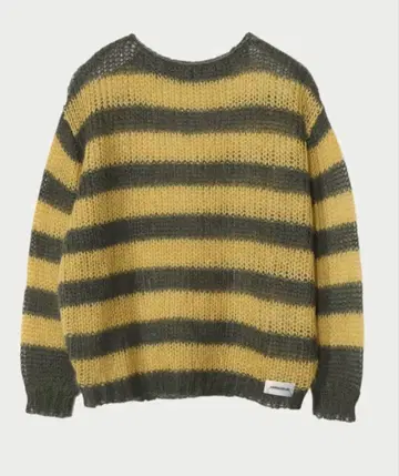 [ 새상품 ] 앰버 그리 메쉬 모헤어 니트 BIG 사이즈