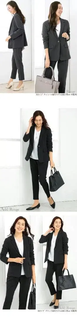 아드루즈 수트 셋업 안감 없음 워셔블 테일러드 테이퍼드