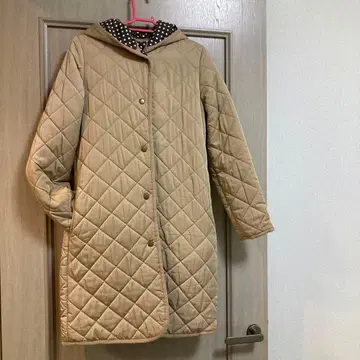 유나이티드 애로우즈 후드 부착 미들 코트