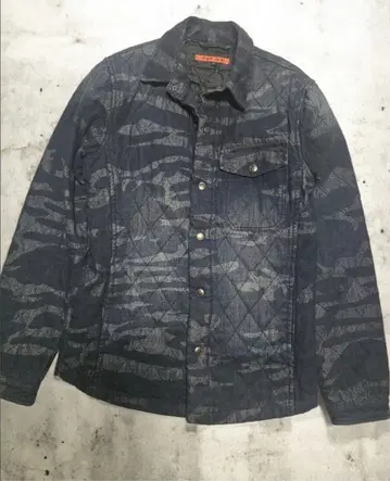 정글 스톰 카모 패턴 퀼팅 자켓 M