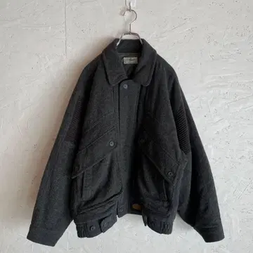 구제 Vintage [ crocodile ] 빅 실루엣 울 블루종