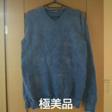 [ 컨디션 최상 ] D&G 파랑 V넥 스웨터 L