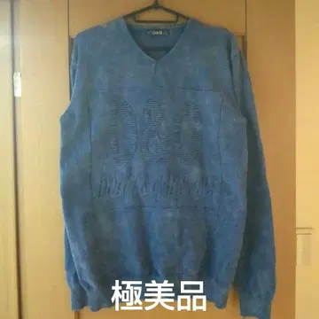 [ 컨디션 최상 ] D&G 파랑 V넥 스웨터 L