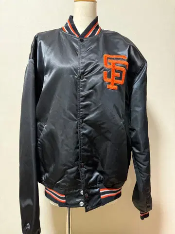 SF Giants 블랙 바시티 자켓 미국제 usa 샌프란시스코