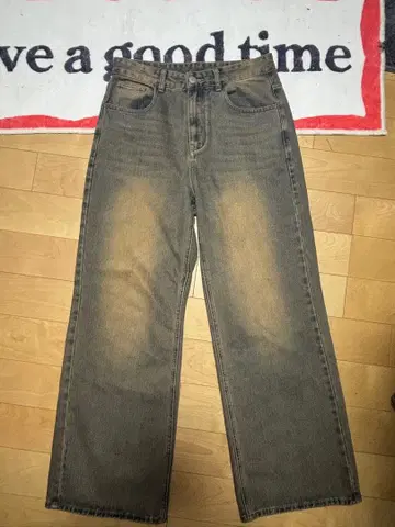 지저인 워시드 배기 팬츠