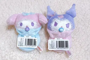 산리오 캐릭터즈 슈가 파티 싸개 마스코트 쿠로미&마이멜로디