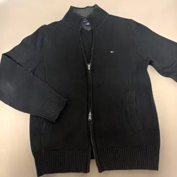 타미힐피거 블랙 니트 가디건