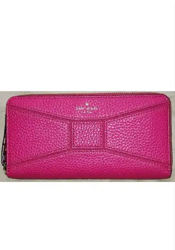 케이트 스페이드 장지갑 지갑 핑크 리본