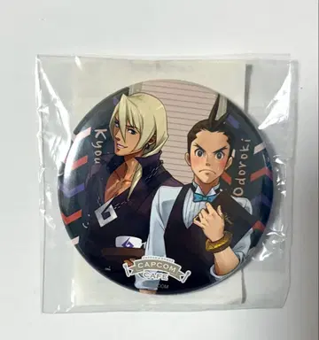 역전재판 캡콤 카페 캔뱃지 오도로키 호스케 가류 쿄야