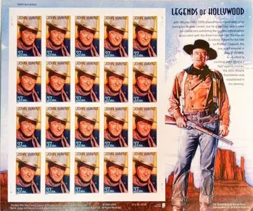 존 웨인 외국 우표 시트