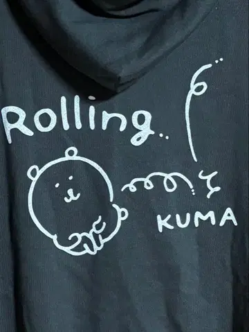 나가노 캐릭터즈 ZIP 후드티 롤링곰 스미 M 사이즈