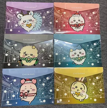 세븐일레븐 치이카와 플랫 케이스 컴플리트 6장 세트