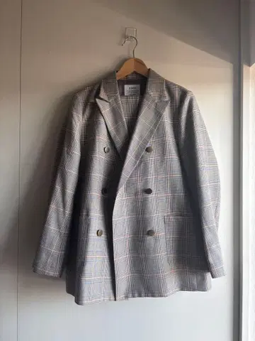 [ 새상품급 ] coen 그레이 계열 체크 자켓 팬츠 셋업 수트