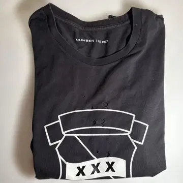 NUMBER (N)xxx 블랙 T셔츠