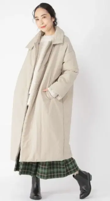 Studio clip 발수 기능 충전솜 2way 롱 코트