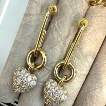 THE HANY Bijoux 스윙 하트 귀걸이