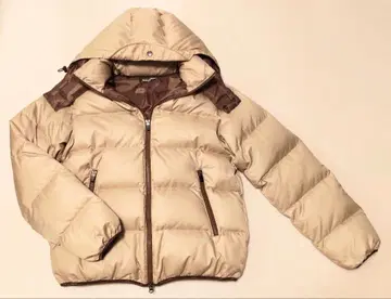 유나이티드 애로우즈 다운 자켓 후드 부착 베이지 브라운 L 사이즈