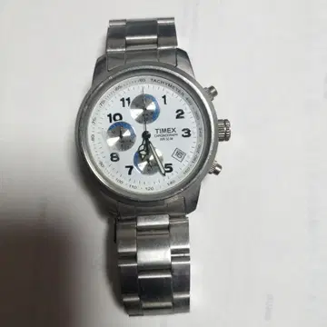 TIMEX 크로노그래프 손목시계 실버