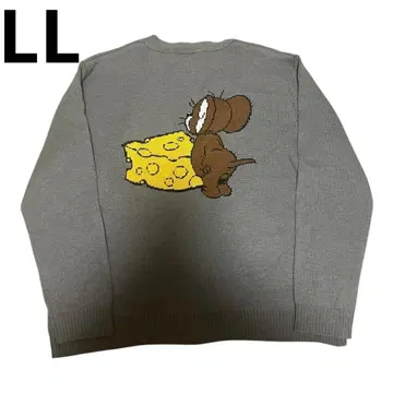 톰과 제리 가디건 제리 니트 LL 그레이