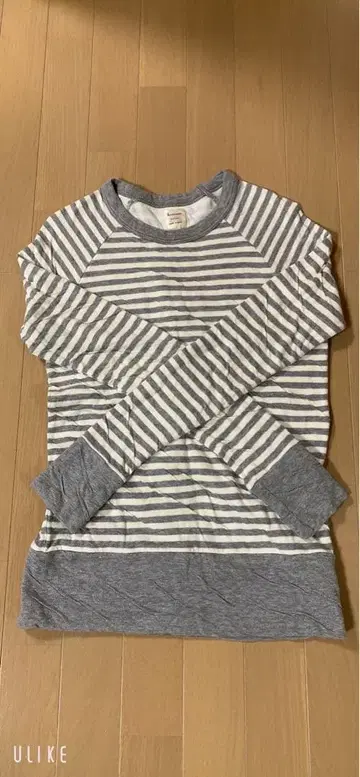 harmonie 알모니 복슬복슬 이중직 보더 래글런 풀오버