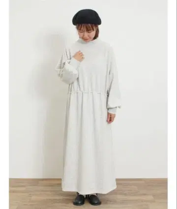 속기모 허리 드로스트 원피스