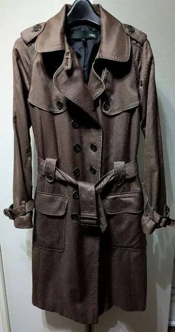 [새상품급] next 브라운 트렌치코트 벨트 포함