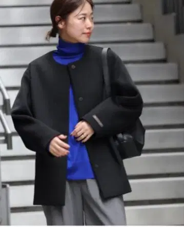 저널 스탠다드 레리움 슈퍼 파인 비버 크루넥 코트