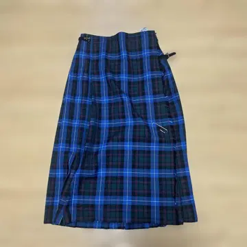 SLOBE IENA 플리츠 체크 롱 스커트