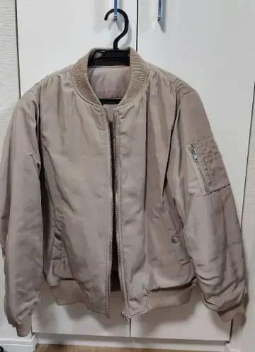 블루종 밀리터리 자켓 베이지 M 사이즈