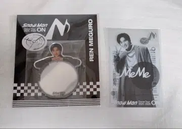 메구로 렌 SnowMan ON 미러 스티커 클리어 스티커 공식 굿즈