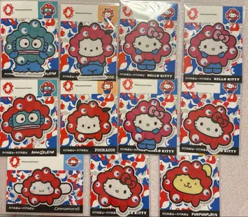 산리오 미야쿠미야쿠 변신 어패럴 스티커 11장 세트 (얼굴 전신)