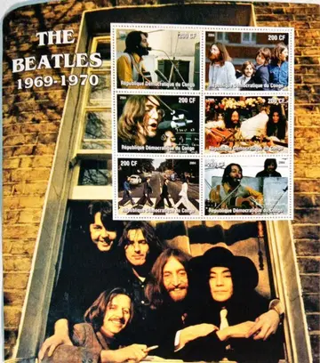 비틀즈 외국 우표 시트