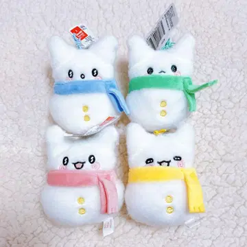 산리오 하나마루 유령 눈사람 동글 마스코트 4종