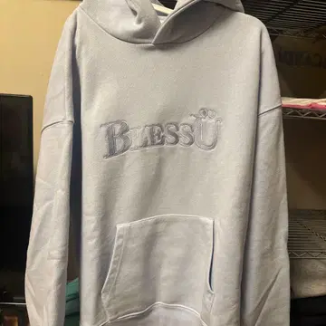 BlessU 라이트 블루 후드티