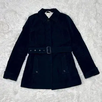 la-brea 여성용 트렌치코트 XL 벨벳 면 코튼