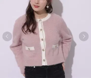 새상품급 아푸와이저 리셰 키라후와 금장 버튼 가디건