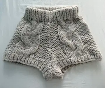 SeaRoomlynn Hand made 니트 팬츠 라이트 그레이