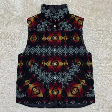 PENDLETON 아메리카 원주민 패턴 다운 베스트 M 사이즈