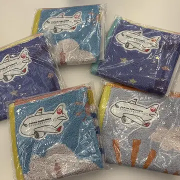 JAL UCHINO 미니 타월 5장 세트