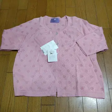 와코루 그랑다 얇은 소재 니트 핑크 M 미사용 택 포함