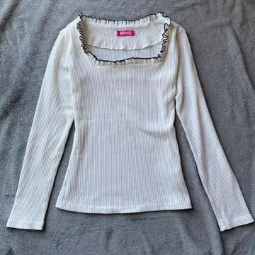 MA*RS 리브 화이트 긴팔 상의